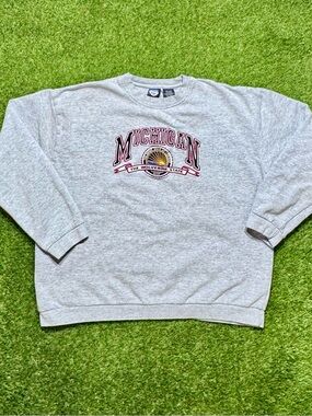 Michigan “The Wolverines State” Crewneck Sweatshirt Men’s L Gray State Of Mine